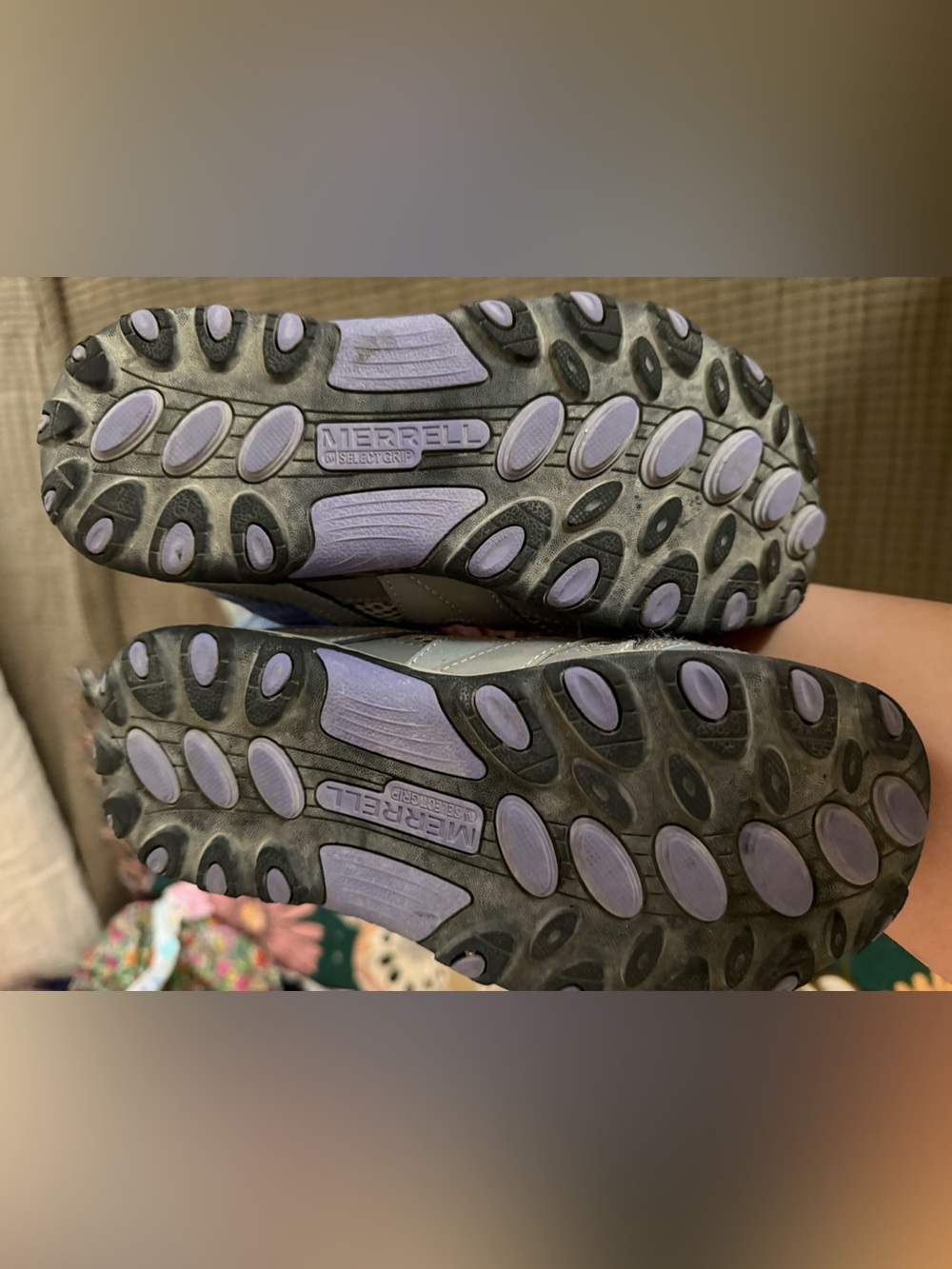 Merrell Kids Gray Teal & Purple hiking shoes - Picture 4 of 4